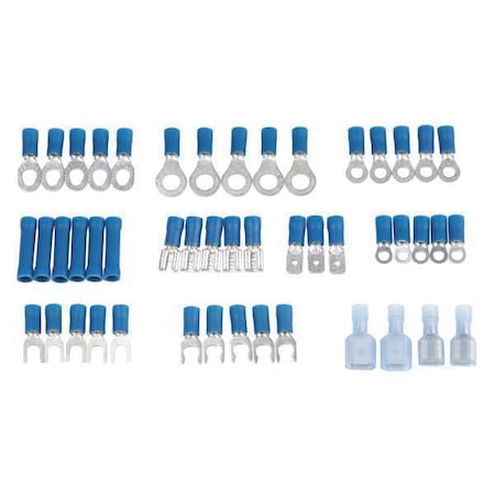 Gardner Bender Wire Terminal Kit, 14 AWG, 600 V, Blue, 48 PK TK-1614