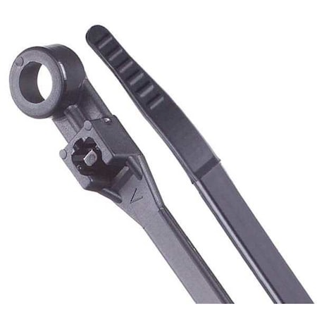 Gardner Bender Cable Tie, 8 in L, 1/4 in Max Bundle Dia., Black, Nylon, 50 lb Strength, 100 PK 48-308UVB