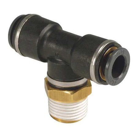 Smc DOT Fitting, Male Run Tee, 1/2", 1/2" NPT KV2T13-37S