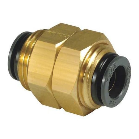 Smc DOT Fitting, Bulkhead Union, 3/8", 3/8" KV2E11-00