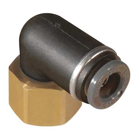 Smc DOT Fitting, 90 deg F Elbow, 1/4", 1/8" KV2LF07-34