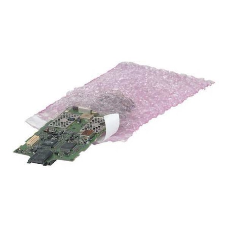 Partners Brand Anti-Static Bubble Pouches, 12" x 23 1/2", Pink, PK150 BOB1223AS