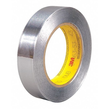 3M Aluminum Foil Tape, 4.6 Mil, 1"x60 yds., Silver T9654251PK