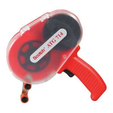 Scotch 3M 714 Adhesive Transfer Tape Dispenser, Red, 1/Each TDTF3M714