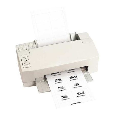 Partners Brand Badge Inserts, Paper, 2" x 3", White, 2PK80 BH141