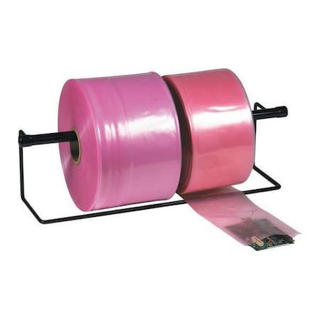Partners Brand Anti-Static Poly Tubing, 4 Mil, 24" x 1075', Pink, 1/Roll PTAS2404