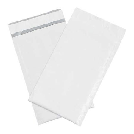 Partners Brand Bubble Lined Poly Mailers, 5" x 10", White, PK25 B82925PK