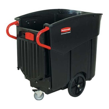 Rubbermaid Commercial 120 gal. Brute Mega Container, 120 gal., Black, Black RUB100