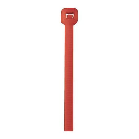 Partners Brand Cable Tie, 14 in L, Fluorescent Red, Nylon, 50 lb Strength, 1000 PK CT145K