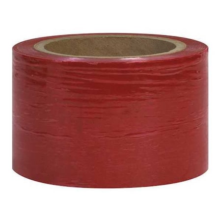 Partners Brand Bundling Stretch Film, 3x80 Gx1000ft, PK18, 3" W x 1000 ft. L, 80 ga., Cast Style, Red TNB303RED