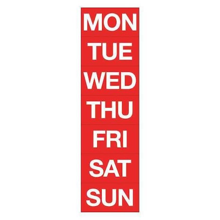 Magna Visual Day of the Week, White/Red FH-23