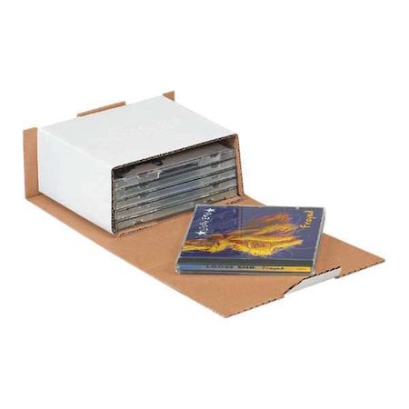 Partners Brand CD Mailers, 5 5/8" x 5" x 2 9/16", White, 50/Bundle MLRCD6