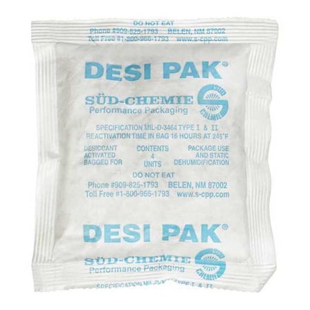 Tyvek Tyvek Clay Desiccants, 34 Gallon Drum, 5" x 5 1/2" x 1/2", White, PK500 DES130
