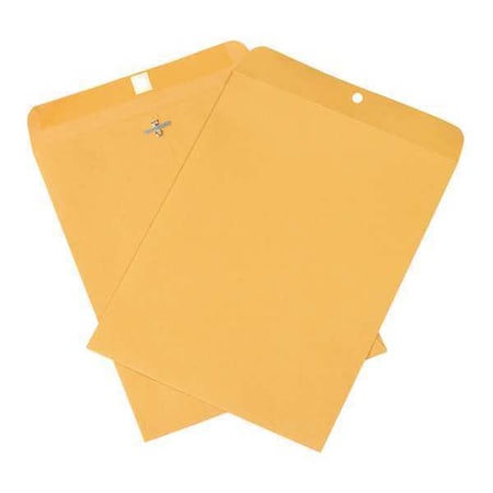 Partners Brand Clasp Envelopes, 9" x 12", Kraft, PK500 EN1004