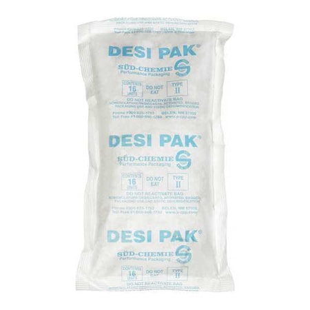 Tyvek Tyvek Clay Desiccants, 34 Gallon Drum, 5 3/4" x 10" x 1 1/2", White, PK150 DES132