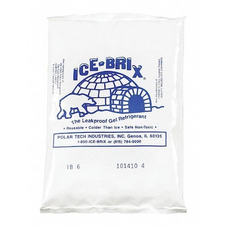 ICE-BRIX Ice-Brix™ Cold Packs, 5-1/2" x 4" x 3/4", White, 48/Case IB6BPD