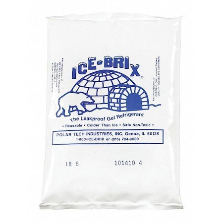 Ice-Brix Ice-Brix Cold Packs, 5-1/2" x 4" x 3/4", White, 48/Case IB6BPD