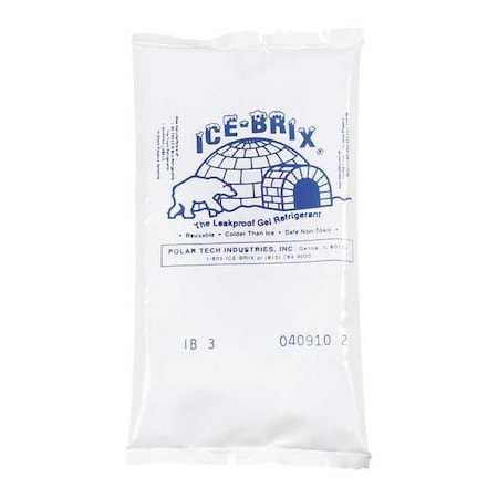 Ice-Brix Ice-Brix 5" x 2 3/4" x 3/4" - 3 oz. Cold Packs, White, 96/Case IB3BPD