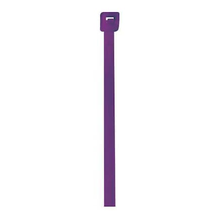Partners Brand Cable Tie, 4 in L, Purple, Nylon, 18 lb Strength, 1000 PK CT422E