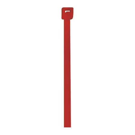 Partners Brand Cable Tie, 4 in L, Red, Nylon, 18 lb Strength, 1000 PK CT422B