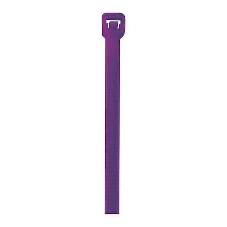 Partners Brand Cable Tie, 8 in L, Purple, Nylon, 40 lb Strength, 1000 PK CT444E