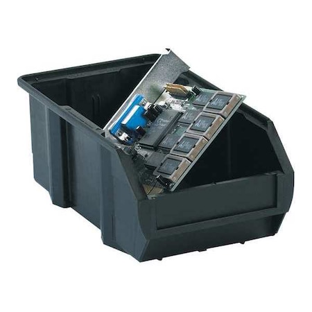 Partners Brand Conductive Bins, 7 3/8" x 4 1/8" x 3", Black, PK24 BINC110