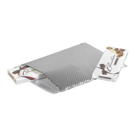 Partners Brand Cool Shield Bubble Mailers, 15" x 17", Silver, PK50 INM1517