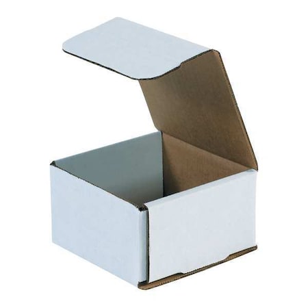 Partners Brand Corrugated Mailers, 4 3/8" x 4 3/8" x 2 1/2", White, 50/Bundle MLR5