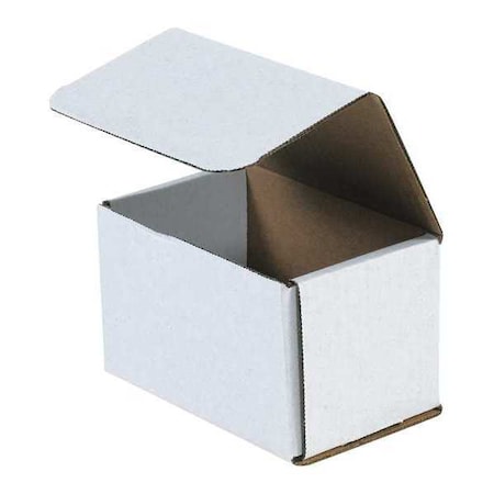 Partners Brand Corrugated Mailers, 5.5" x 3 1/2" x 3 1/2", White, 50/Bundle MSOL