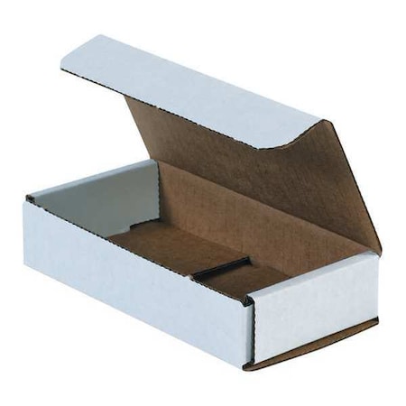 Partners Brand Corrugated Mailers, 6 1/2" x 3 1/4" x 1 1/4", White, 50/Bundle MRX1XL