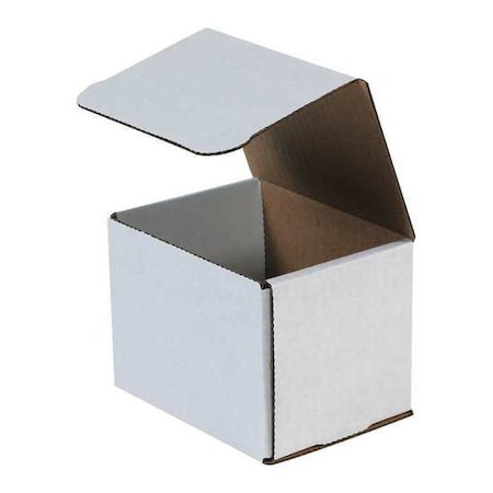 Partners Brand Corrugated Mailers, 5" x 4" x 4", White, 50/Bundle M544