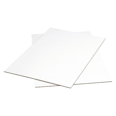 Partners Brand Corrugated Sheets, 48" x 40", White, 5/Bundle SP4048W