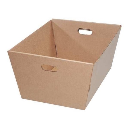 Partners Brand Corrugated Totes, 25" x 19" x 12", Kraft, 25/Bundle MT251912