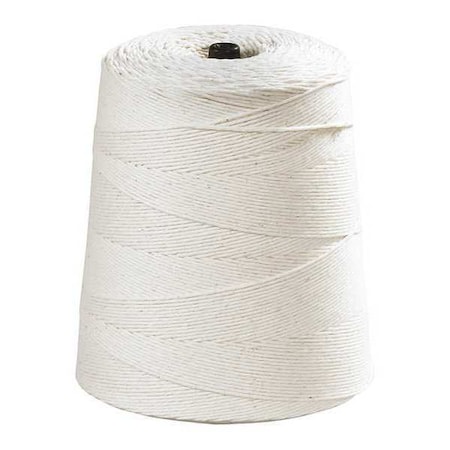 Partners Brand Cotton Twine, 12-Ply, 30 lb, White, 4200'/Case TWC420