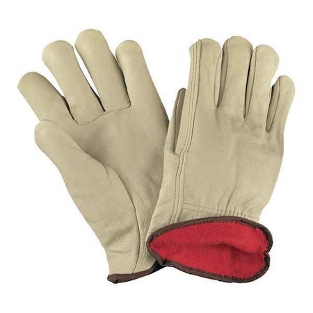 Partners Brand Lined Drivers Gloves, Cowhide, Straight Thumb, XL 3 PK GLV1063XL