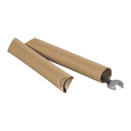 Partners Brand Crimped End Mailing Tubes, 1-1/2" x 24", Kraft, PK70 S1524K