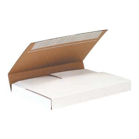Partners Brand Deluxe Easy-Fold Mailers, 12 1/8" x 9 1/8" x 2", White, 25/Bundle M2BKSS