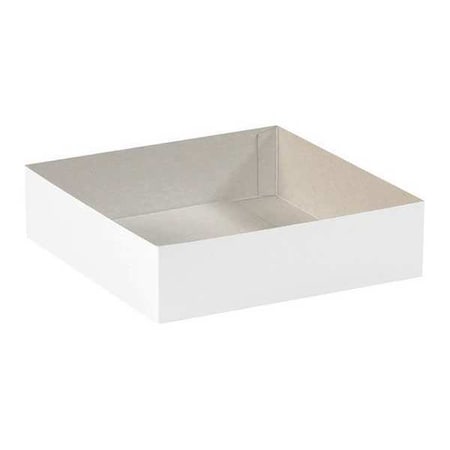 Partners Brand 19 in x 12 in x 3 in Deluxe Gift Box Bottom, White, Fiberboard, 50 PK DGB19123W