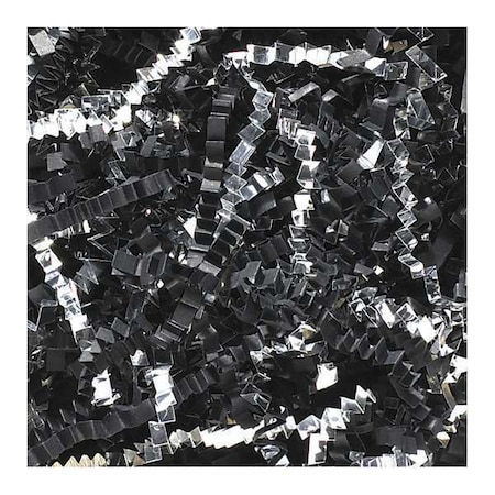 Partners Brand Crinkle Paper, 10 lb., Black/Silver, 1/Case CPB10FF