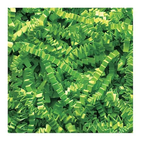 Partners Brand Crinkle Paper, 10 lb., Lime, 1/Case CP10N