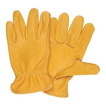 Partners Brand Drivers Gloves, Deerskin, Wing Thumb, L 3 PK GLV1066L