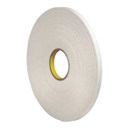 3M 3M 4462 Double Sided Foam Tape, 1/2" x 72 yds., 1/32", White, 1/Case T95344621PK