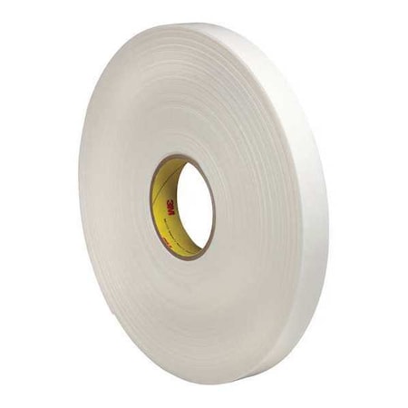 3M 3M 4462 Double Sided Foam Tape, 1" x 36 yds., 1/16", White, PK9 T9554466