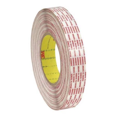 3M 3M 476XL Double Sided Extended Liner Tape, 6.0 Mil, 1/2" x 360 yds., Clear, PK12 T963476