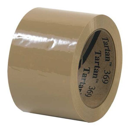 Tartan 3M 369 Carton Sealing Tape, 1.6 Mil, 3" x 110 yds., Tan, PK6 T905369T6PK