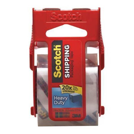 Scotch Carton Sealing Tape, 3.1 Mil, 2"x22.2 yds., Clear, PK6 T9011426PK