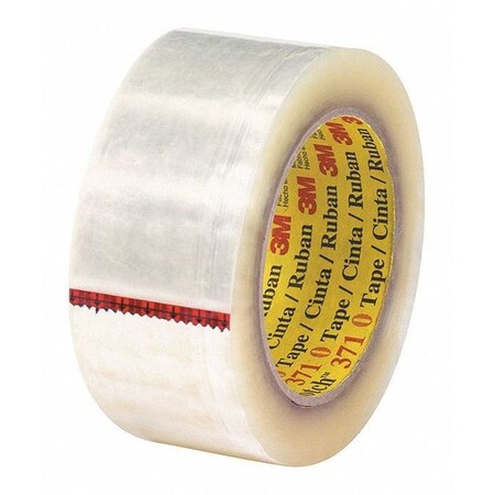Scotch 3M 371 Carton Sealing Tape, 1.9 Mil, 2" x 55 yds., Clear, PK6 T9013716PK