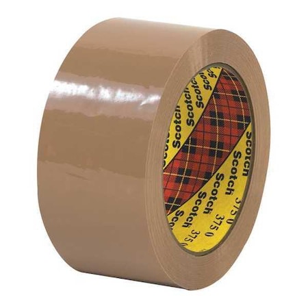 Scotch 3M 375 Carton Sealing Tape, 3.1 Mil, 2" x 55 yds., Tan, PK36 T901375T