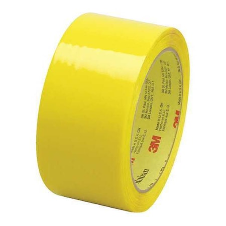 Scotch 3M 373 Carton Sealing Tape, 2.5 Mil, 2" x 55 yds., Yellow, PK6 T901373Y6PK