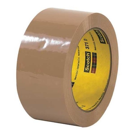 Scotch 3M 371 Carton Sealing Tape, 1.9 Mil, 2" x 110 yds., Tan, PK36 T902371T